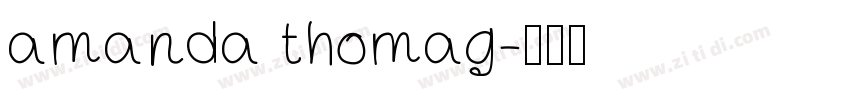 amanda thomag字体转换